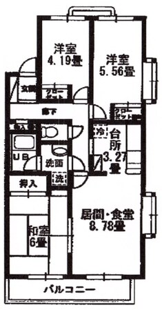 シャルマンカルチェの物件間取画像